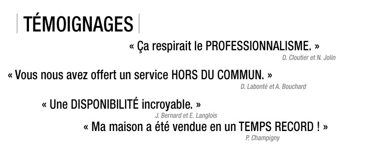 Nos témoignages